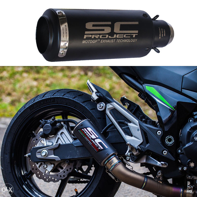 SC Project Auspuh Motor Suzuki Honda 51-60mm Yamaha Akrapovic