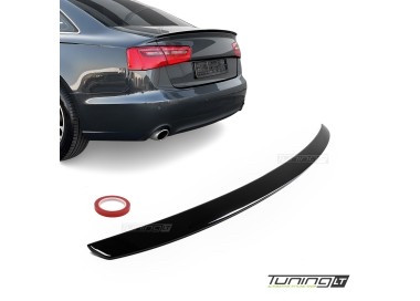 Spojler gepeka lip Audi A6 C7 2012-2017 Limuzina Piano Black