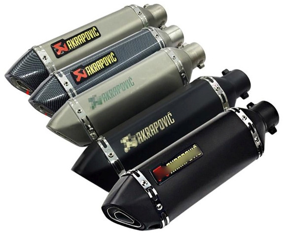 Akrapovic Auspuh Siva Crna Boja Auspuh skuter motor Top