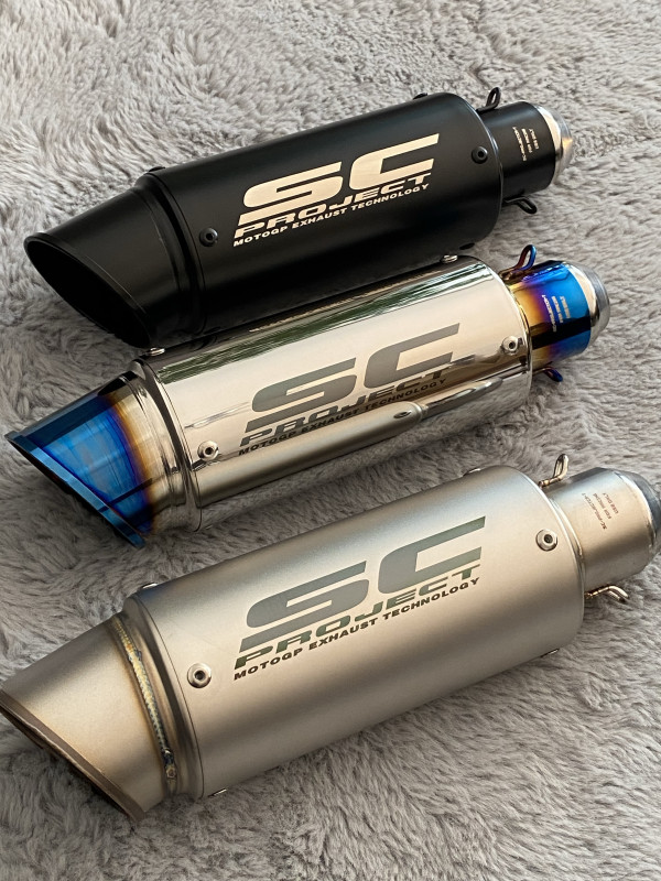 SC Project Auspuh Motor Suzuki Honda 51-60mm Yamaha Akrapovic