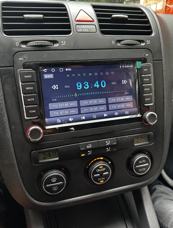Radio Multimedija VW 4+64 GB Android VW Polo Golf Touran Passat