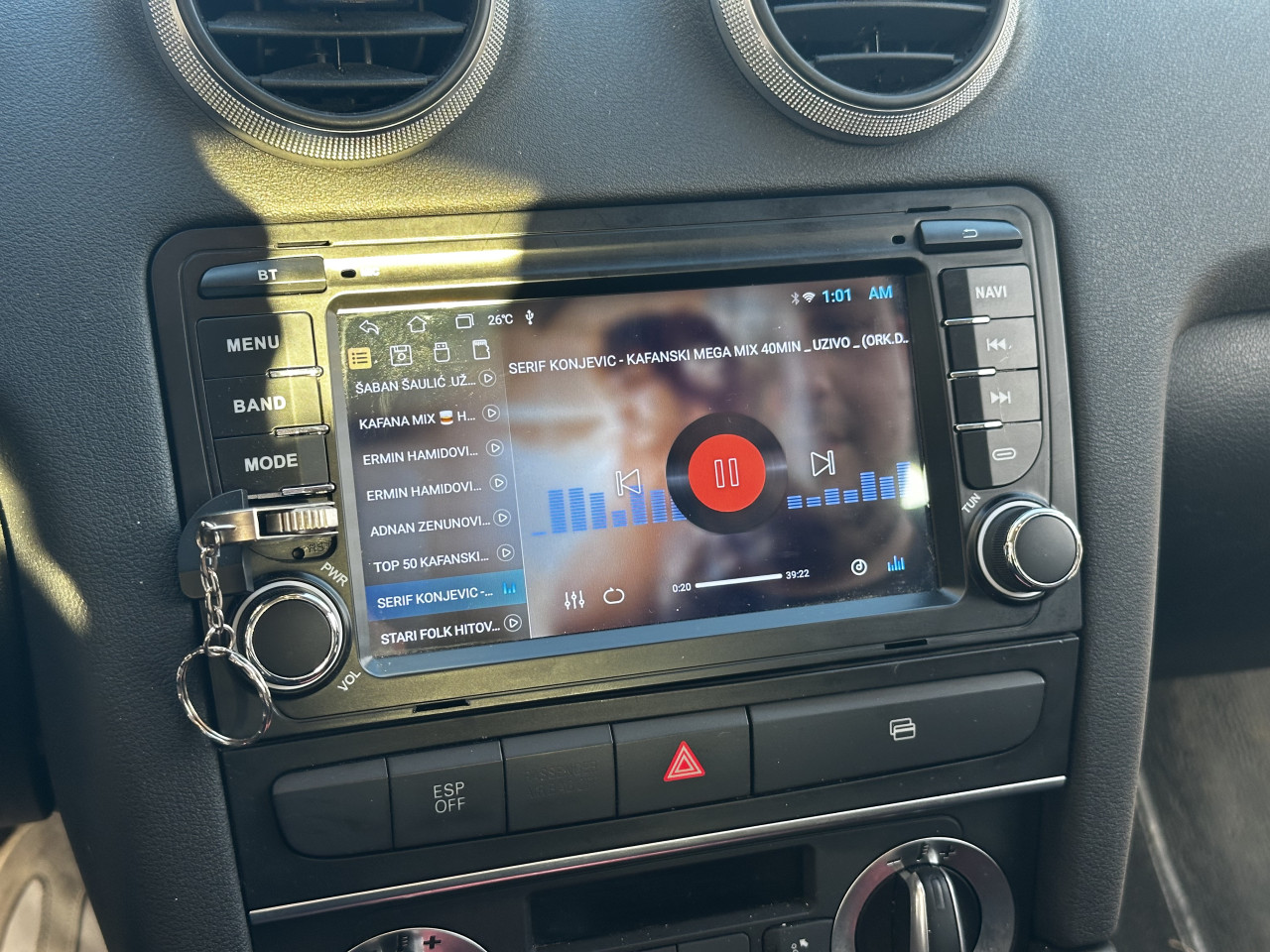Audi A3 Multimedija android navigacija radio 2-32 7inch