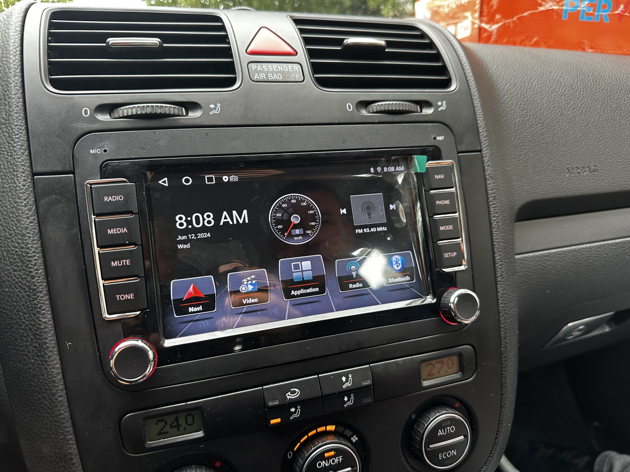Radio Multimedija VW 4+64 GB Android VW Polo Golf Touran Passat