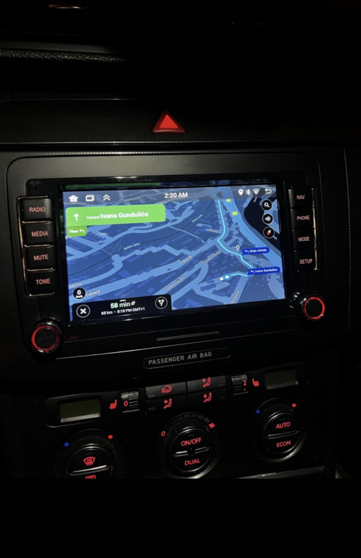 Radio Multimedija VW 4+64 GB Android VW Polo Golf Touran Passat