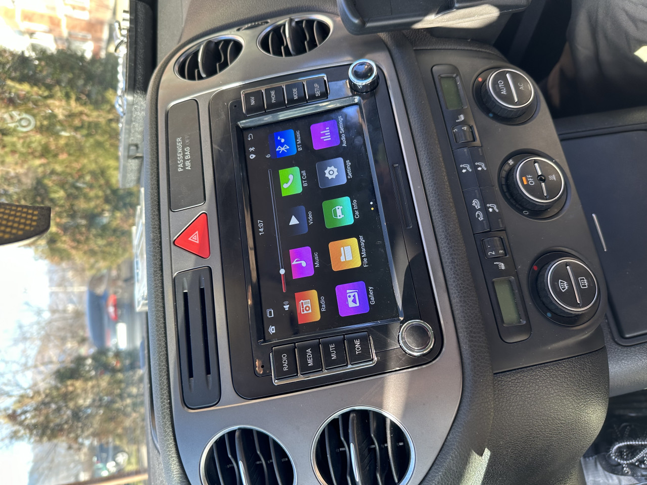 Android Multimedija 7 incha RNS 4+64GB Golf Tiguan Skoda VW