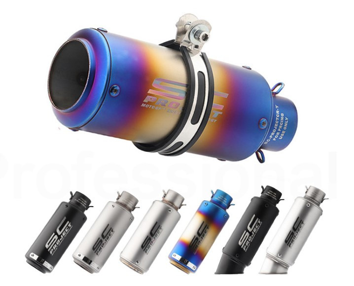 SC Project Auspuh Motor Suzuki Honda 51-60mm Yamaha Akrapovic