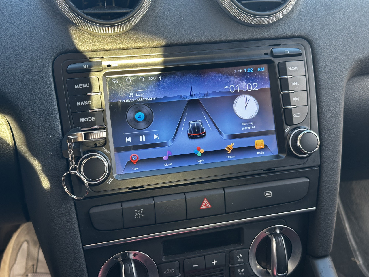 Audi A3 Multimedija android navigacija radio 2-32 7inch