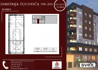 U ponudi garaže od 17.24 do 22.07m2!