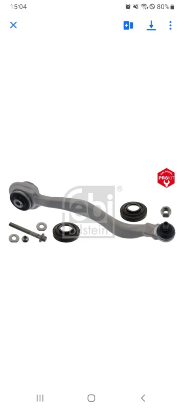 Rame mercedes c klasa w204 4 matice prednje donje desno febi