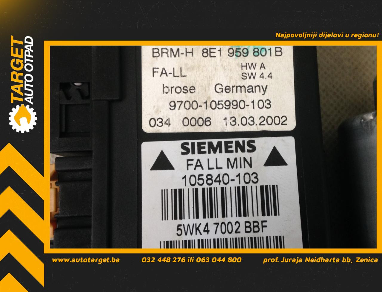 MOTORIC PODIZACA STAKLA AUDI A4 (B6) > 00-04 AD020077 8E1959801B