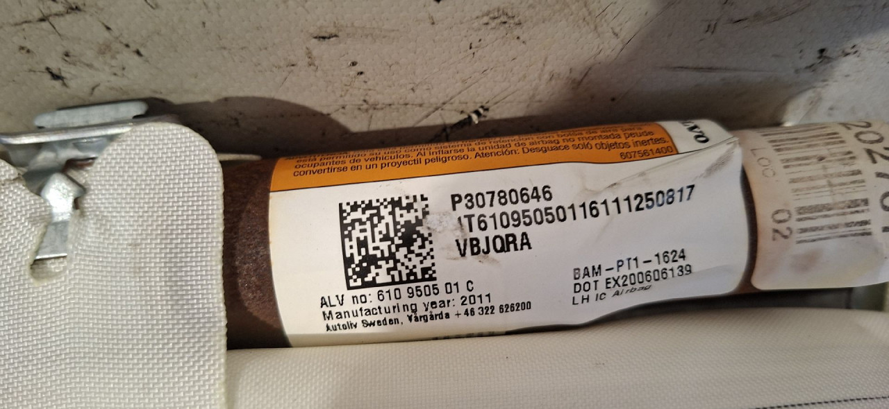 DIJELOVI KROVNI AIRBAG VOLVO S60/V60 > 10-13 30780646