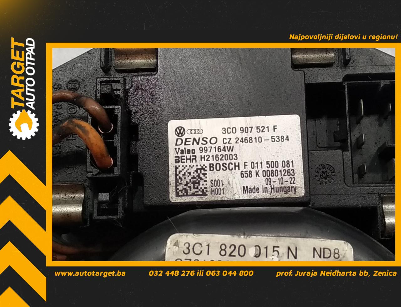 DIJELOVI VENTILATOR KABINE VW PASSAT B6 > 05-10 3C1820015N