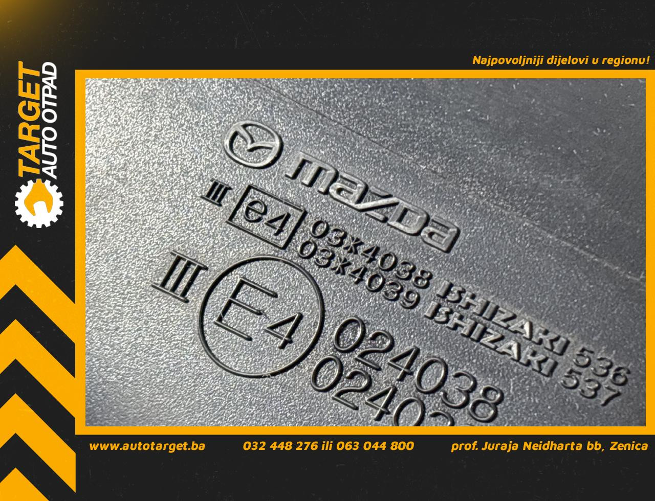 DIJELOVI RETROVIZOR MAZDA 6 > 13-16 2.2