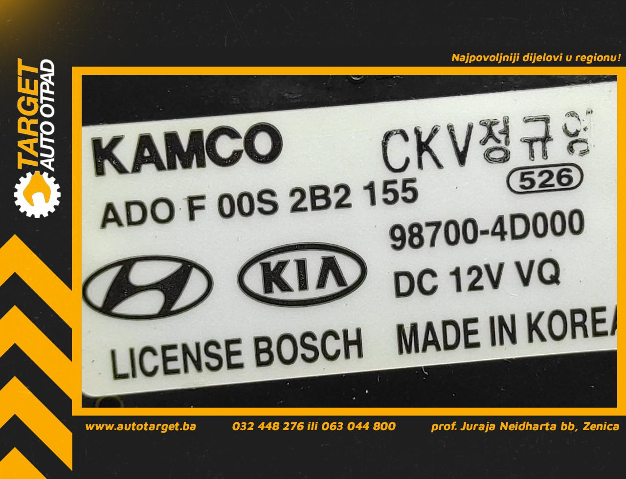 MOTORIC BRISACA GEPEKA KIA CARNIVAL > 06-15 987004D000