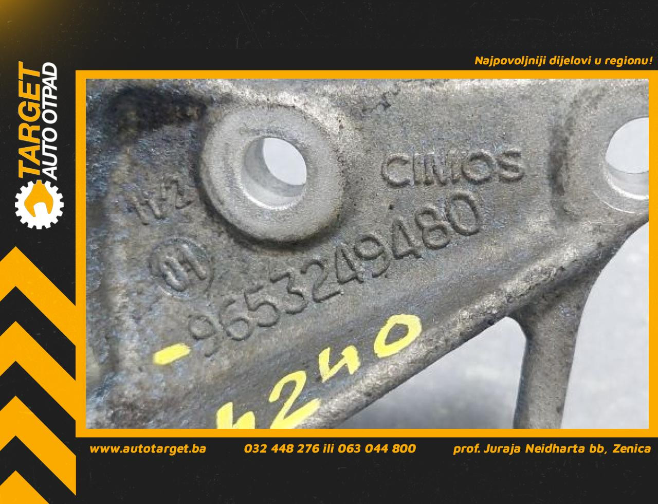 DIJELOVI NOSAC PEUGEOT 307 > 01-05 9653249480