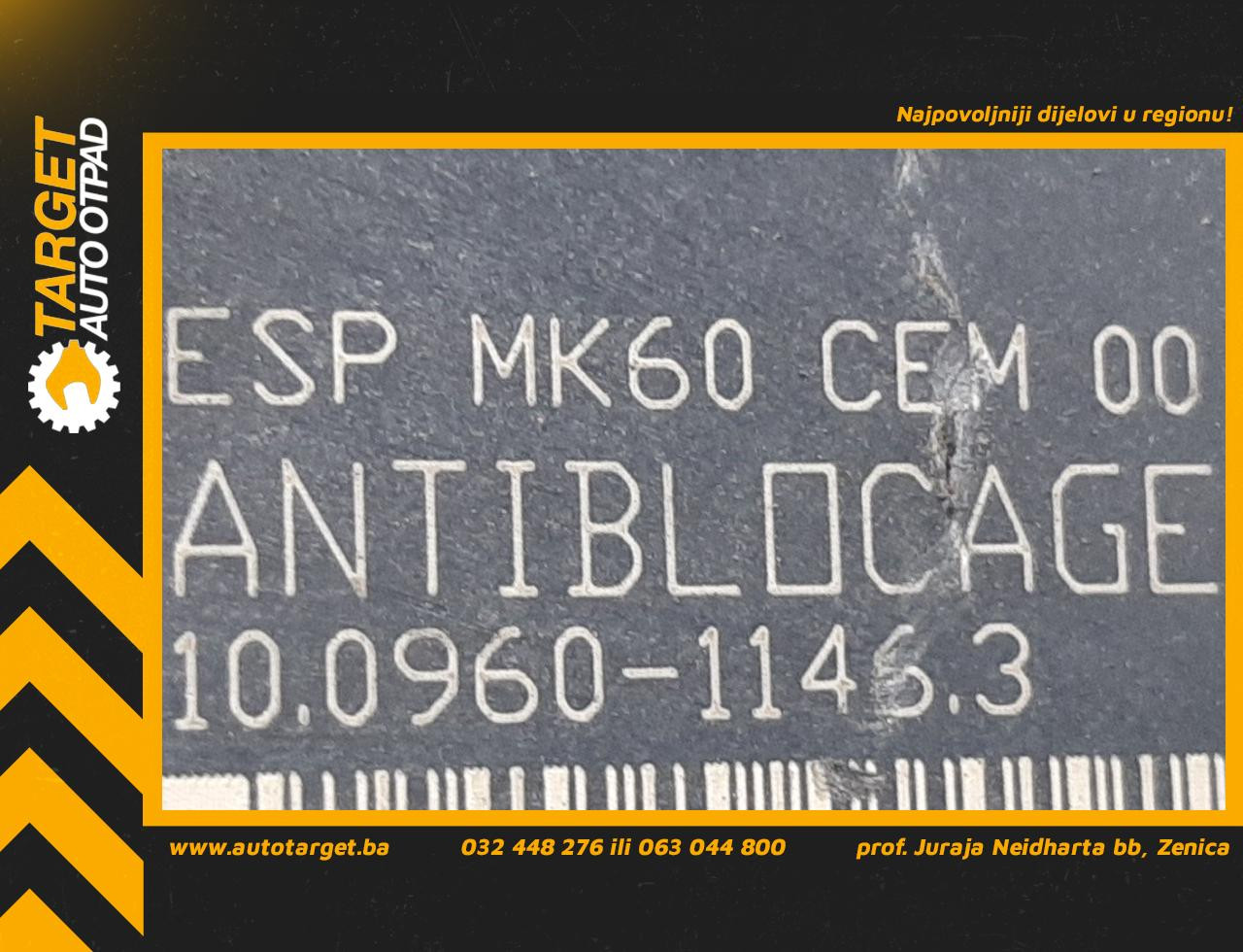 ABS ELEKTRONIKA CITROEN C5 > 04-07 10096011463 9656419780