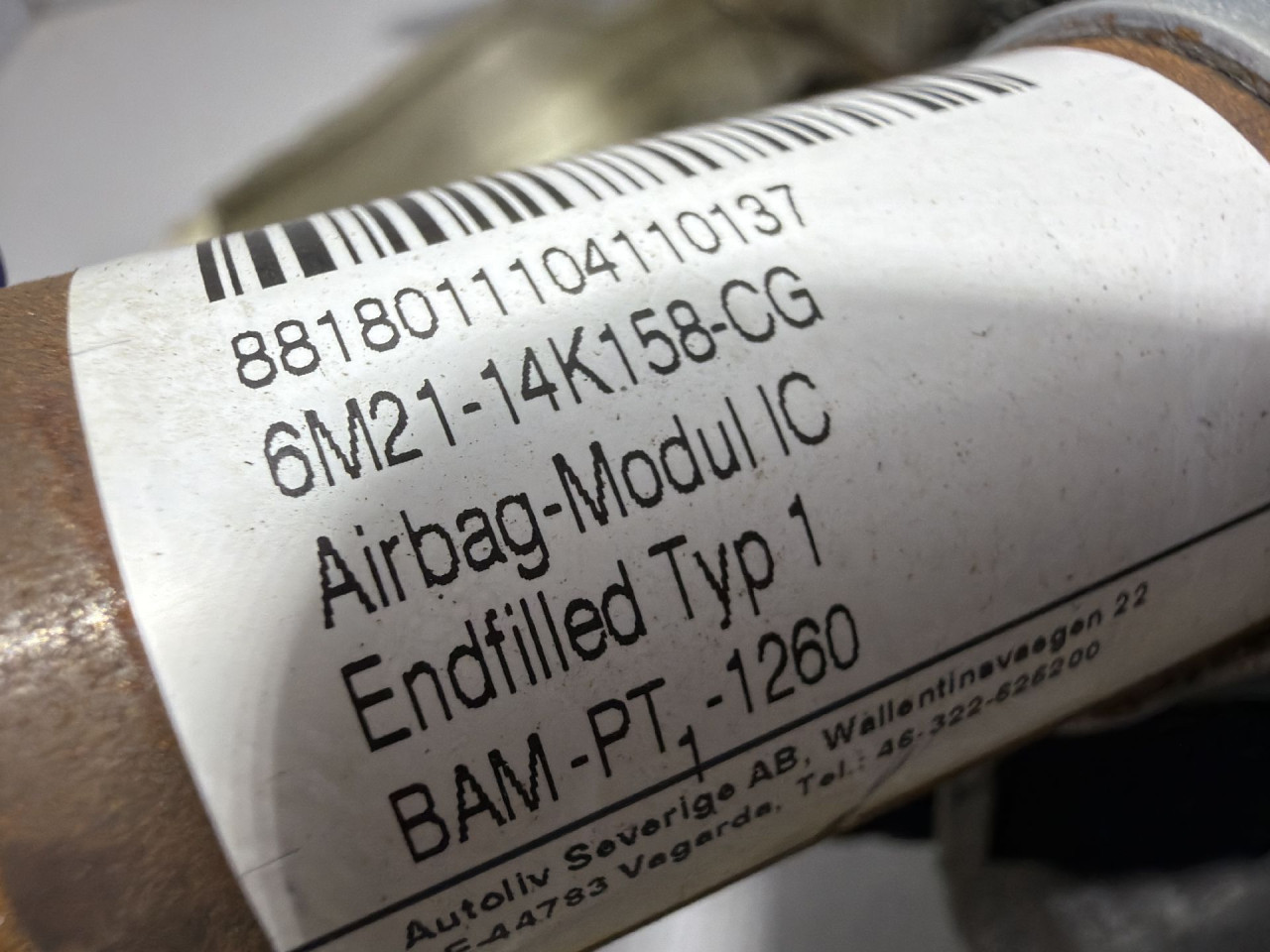 DIJELOVI KROVNI AIRBAG FORD S-MAX > 10-15 2.0 6M2114K158CG