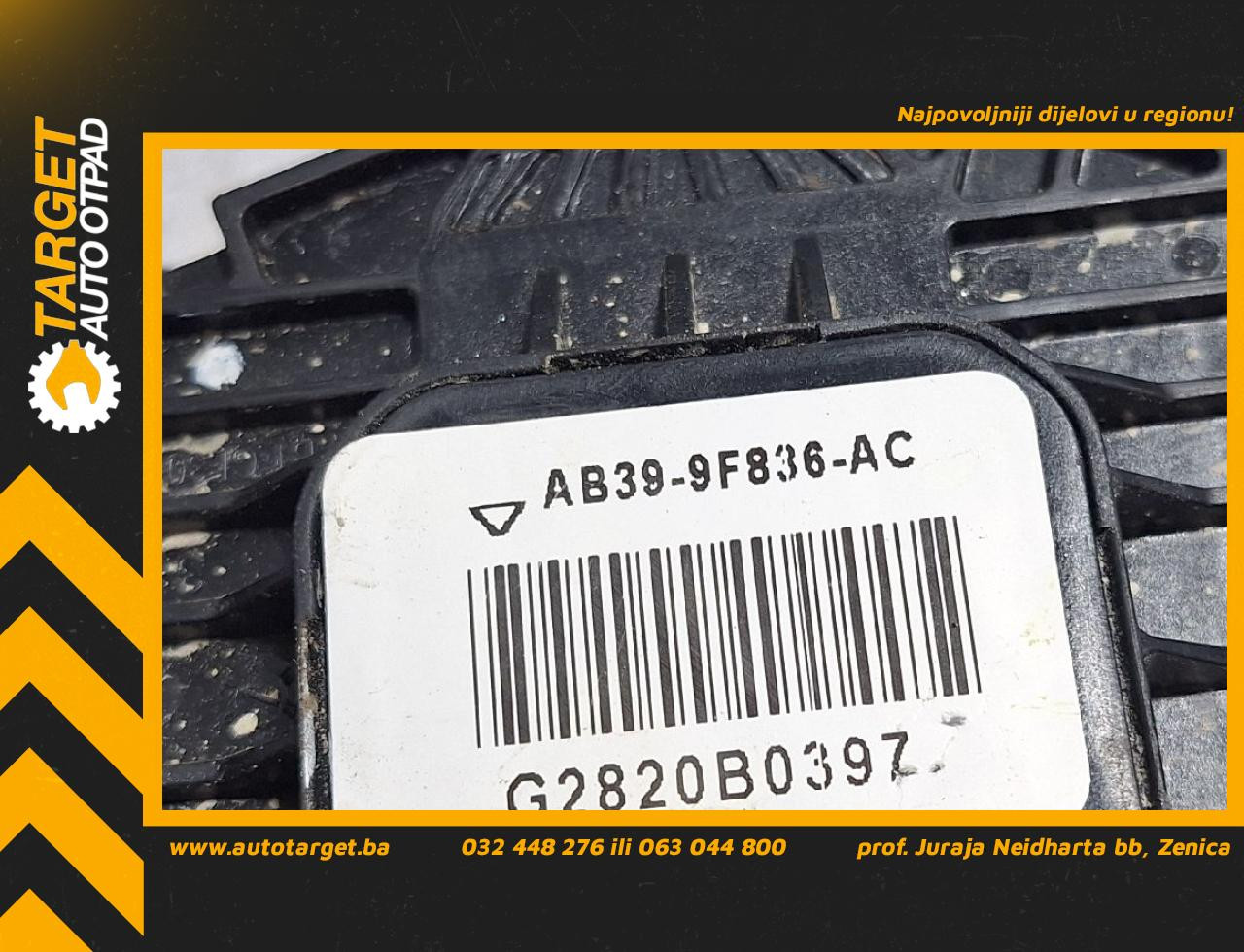 DIJELOVI PAPUCICA GASA FORD RANGER > 16- 2.0 AB399F836AC