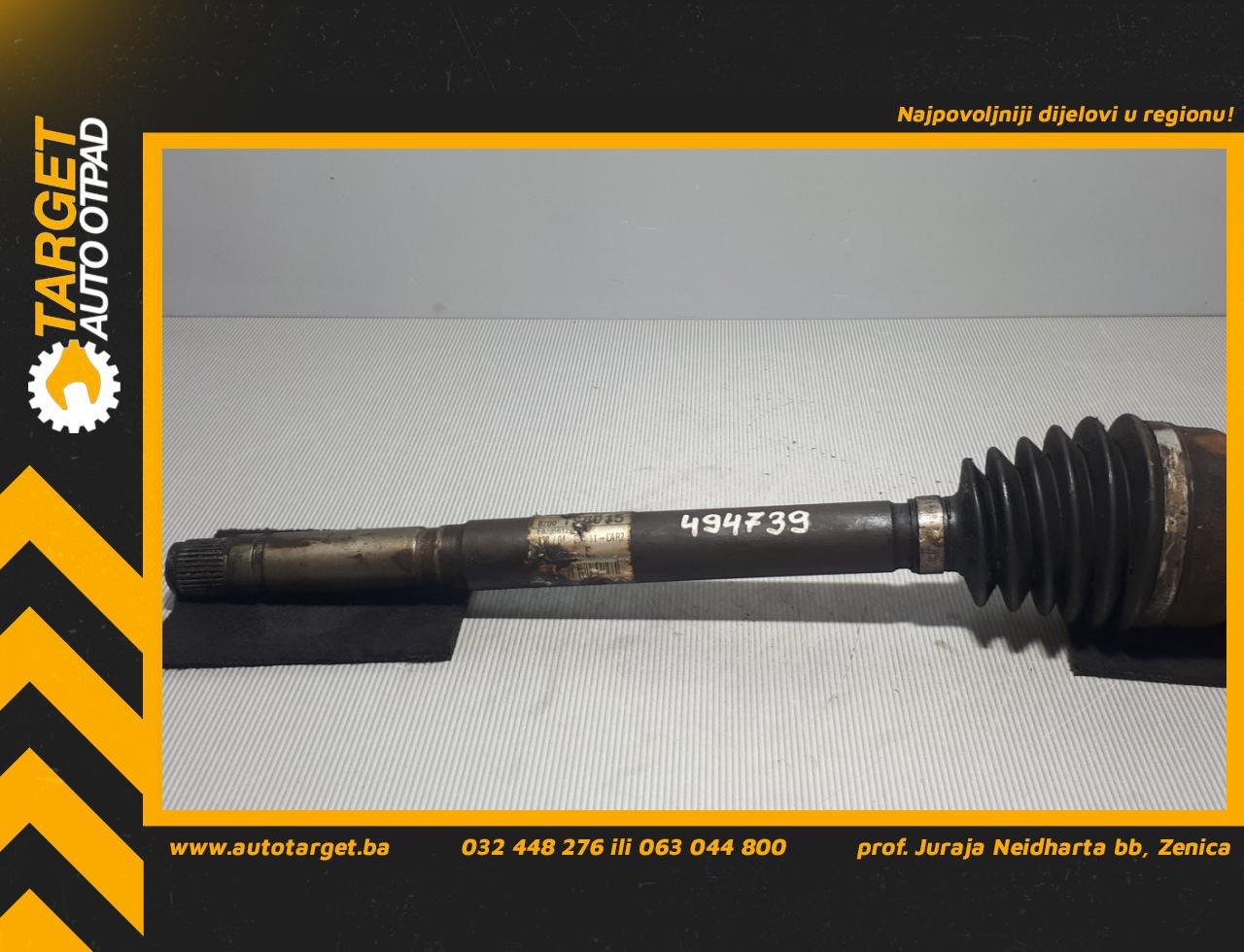 DIJELOVI POLUOSOVINA RENAULT MEGANE > 02-05 1.9 8200198015