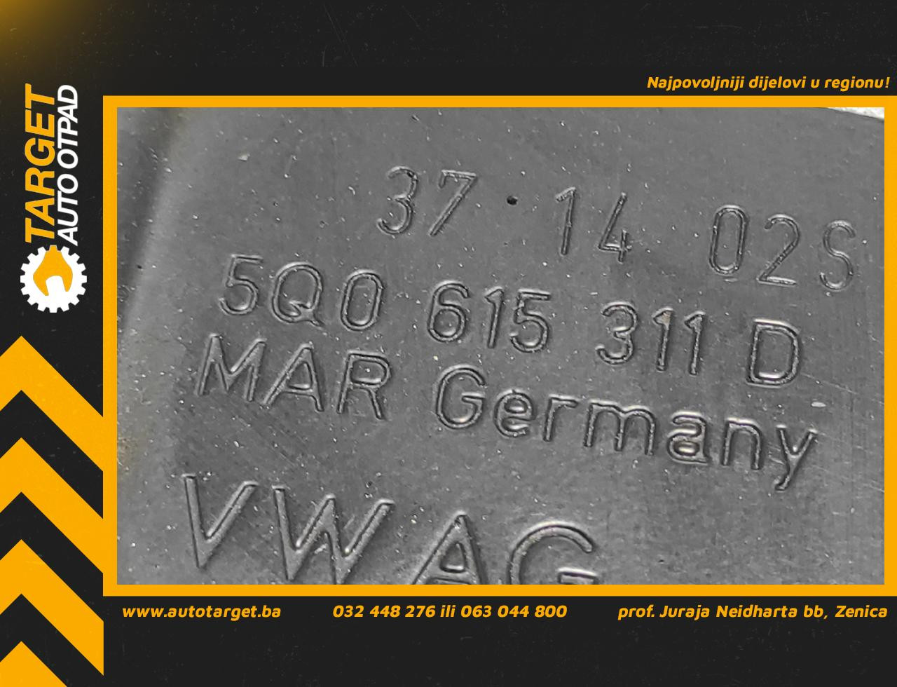 DIJELOVI ANKER PLOCA VW GOLF 7 > 12-16 5Q0615311D