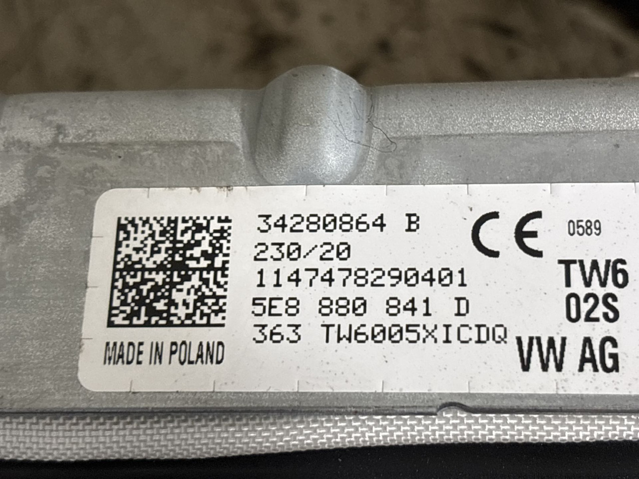 AIRBAG NOGU SKODA OCTAVIA > 19- 5E8880841D