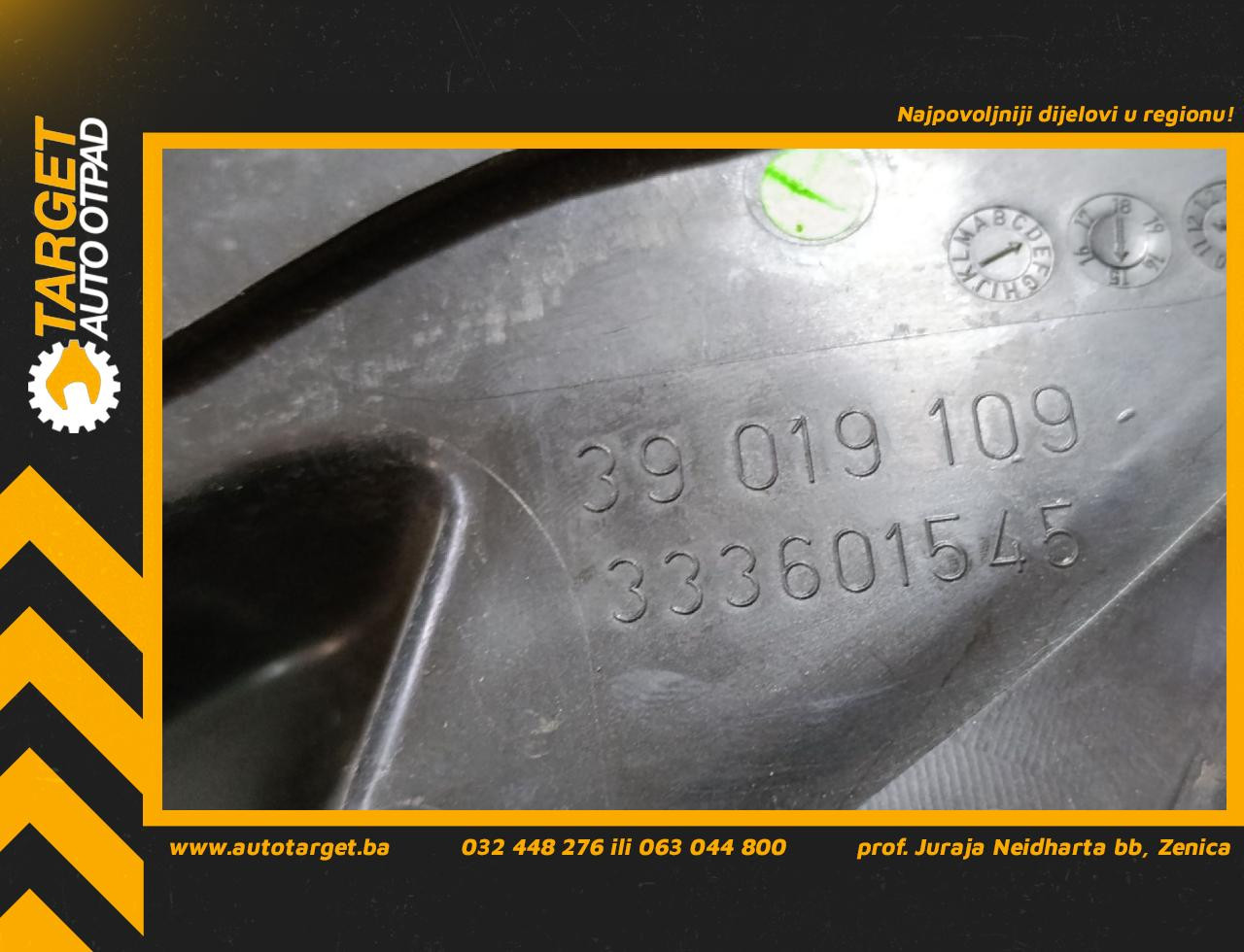 DIJELOVI PLASTIKA OPEL ASTRA K > 15-19 1.6 333601545