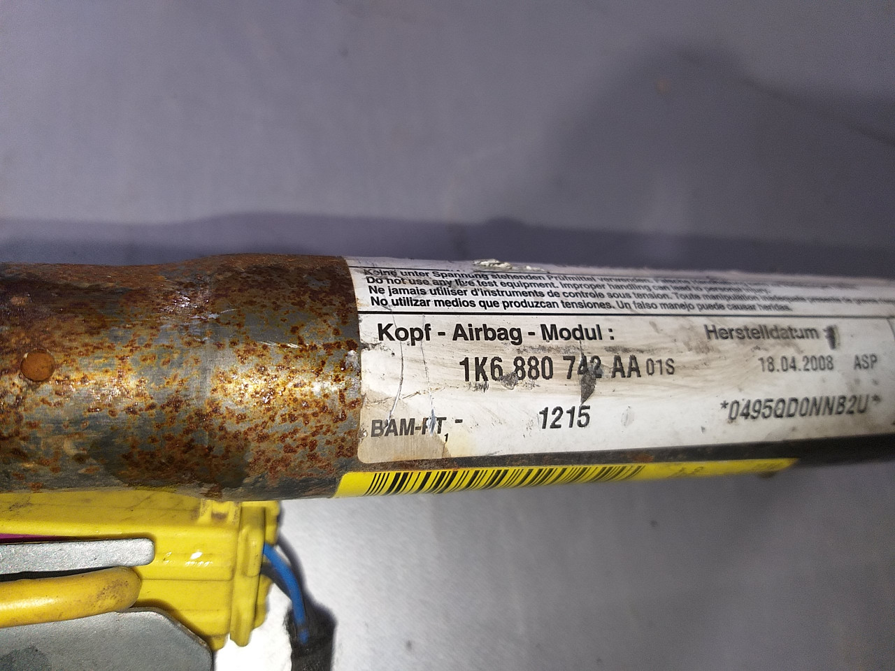 KROVNI AIRBAG VW GOLF 5 > 03-08 1K6880742AA