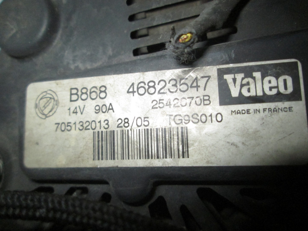DIJELOVI ALTERNATOR OPEL ASTRA H > 07-09 46823547