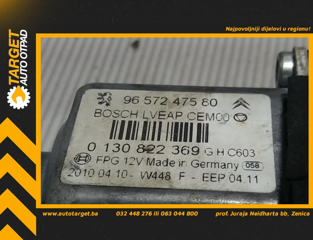 MOTORIC PODIZACA STAKLA PEUGEOT 308 > 07-11 9657247580