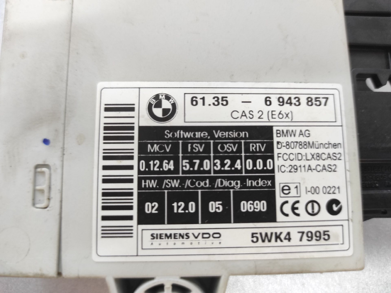 ELEKTRONIKA MODUL BMW SERIJA 5 (E60/E61) > 03-07 6943857