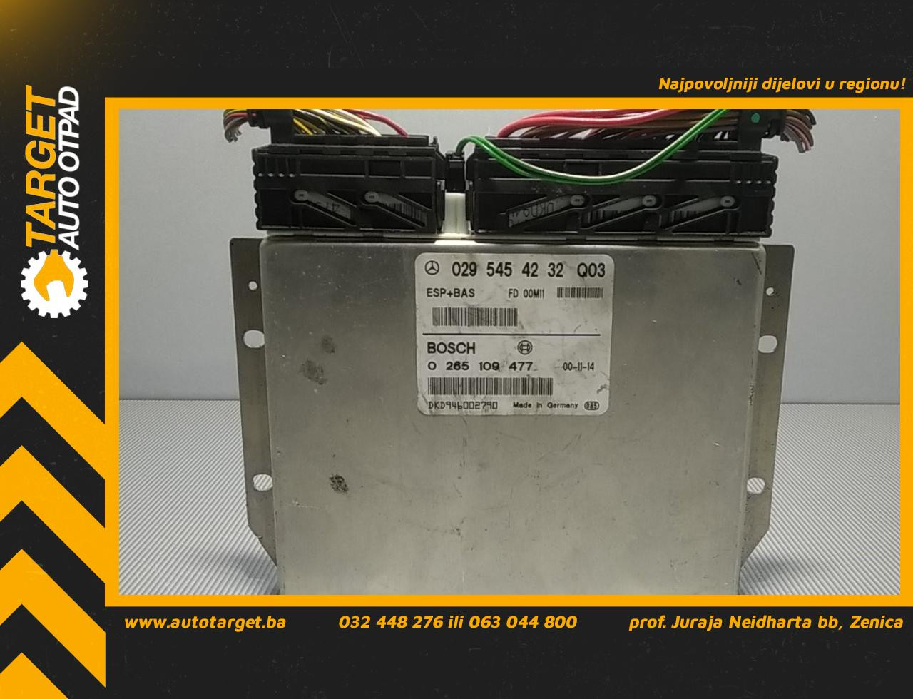 ELEKTRONIKA MODUL MERCEDES A KLASA (W168) > 97-01 02954