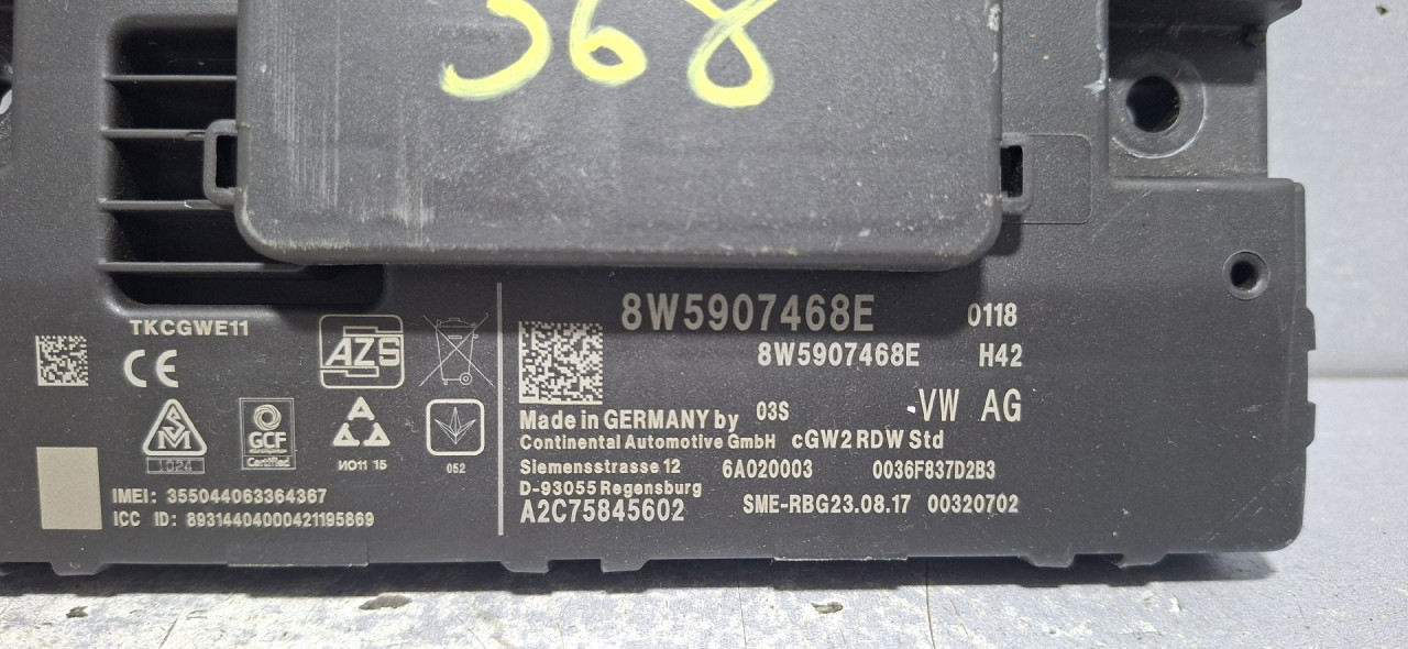 DIJELOVI ELEKTRONIKA MODUL AUDI A4 (B9) > 15-18 2.0 8W5907468E