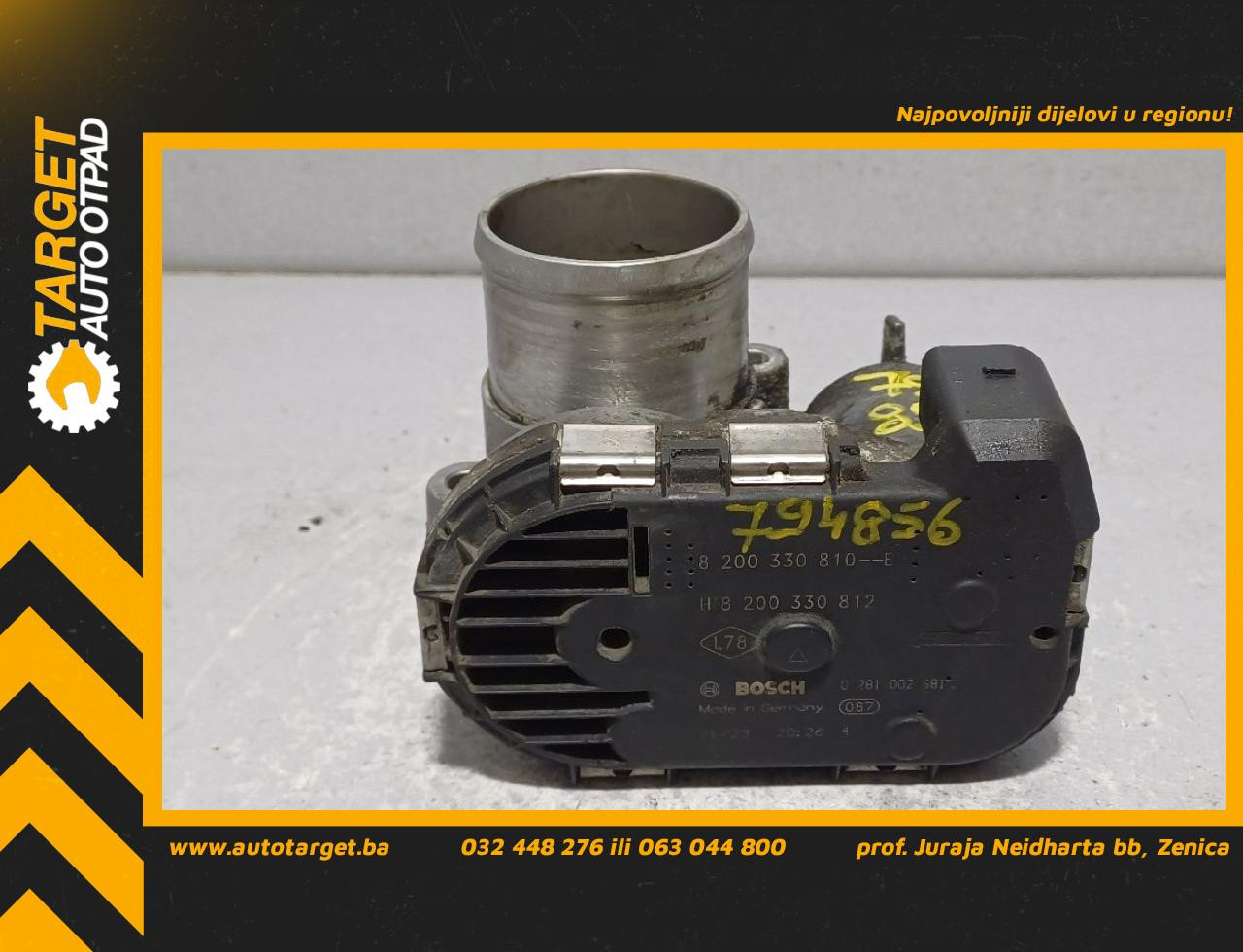 DIJELOVI DOZER KLAPNA NISSAN PRIMASTAR > 07-15 2.0 8200330810