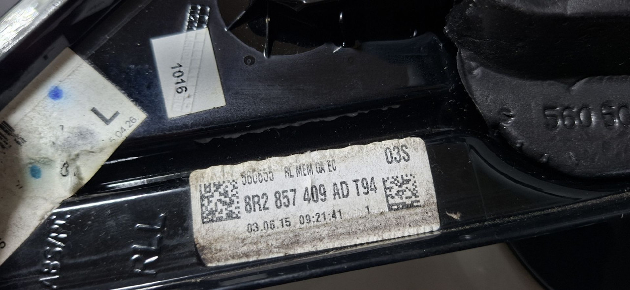 DIJELOVI RETROVIZOR AUDI Q5 > 12-16 2.0 8R2857409AD