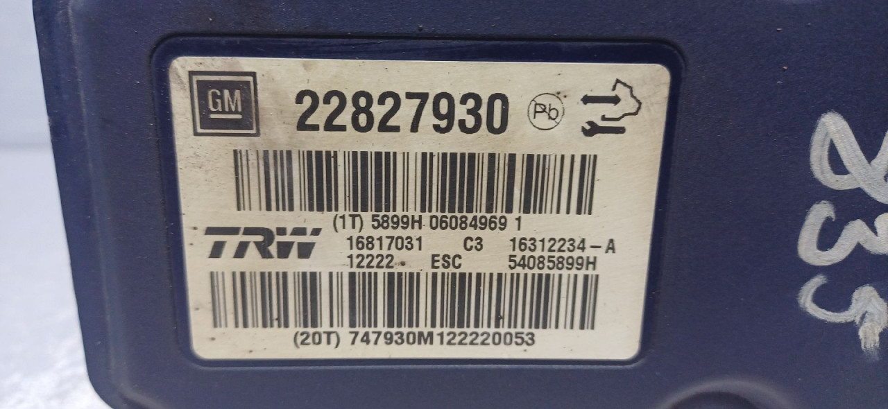 ABS ELEKTRONIKA OPEL INSIGNIA > 09-13 22827930