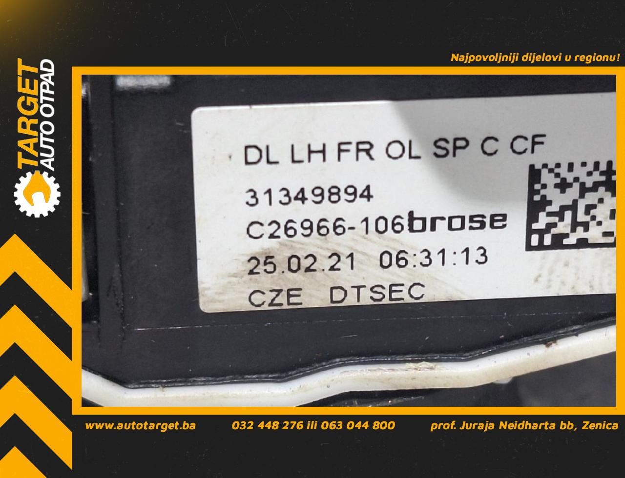 DIJELOVI BRAVA VRATA VOLVO XC60 > 17- 2.0 31349894