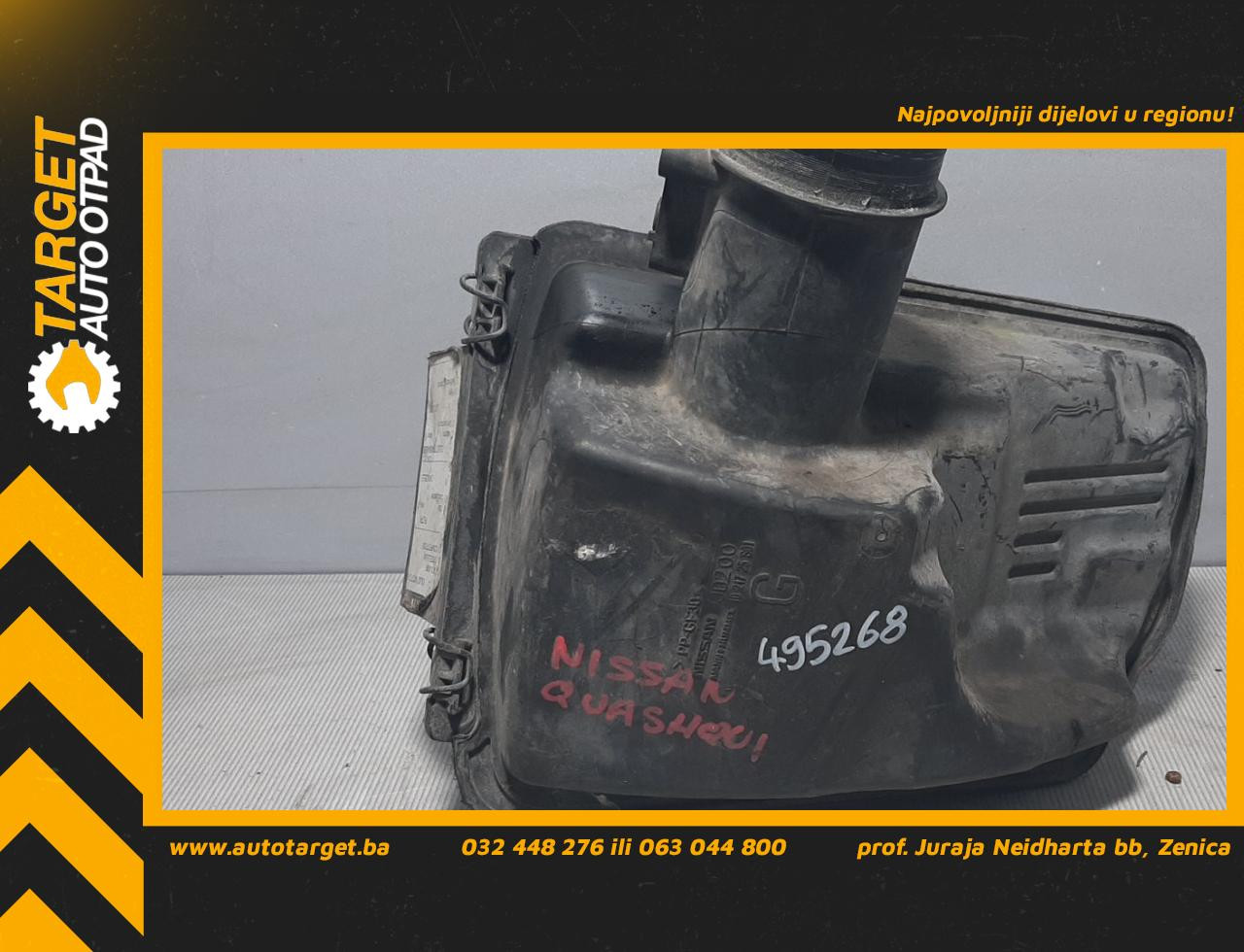 KUCISTE FILTERA ZRAKA NISSAN QASHQAI > 10-13 1021725S01