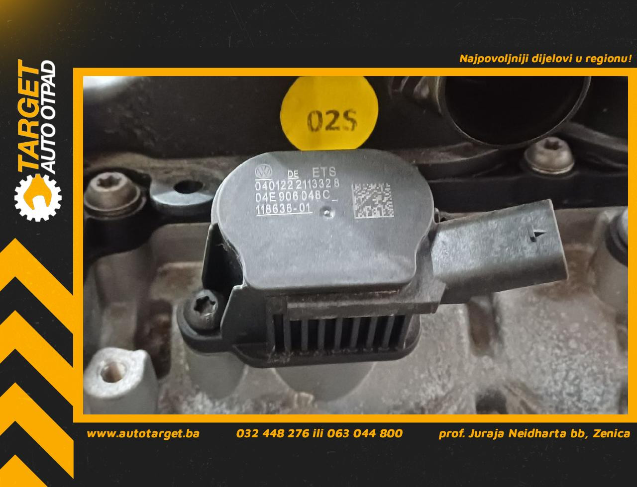 DIJELOVI MAGNETNI VENTIL SKODA KAROQ > 17- 1.5 04E906048C