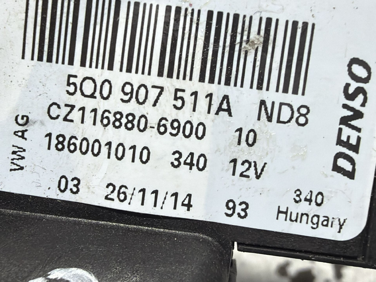 DIJELOVI MOTORIC KLAPNE VW PASSAT B8 > 14-19 1.6 5Q0907511A