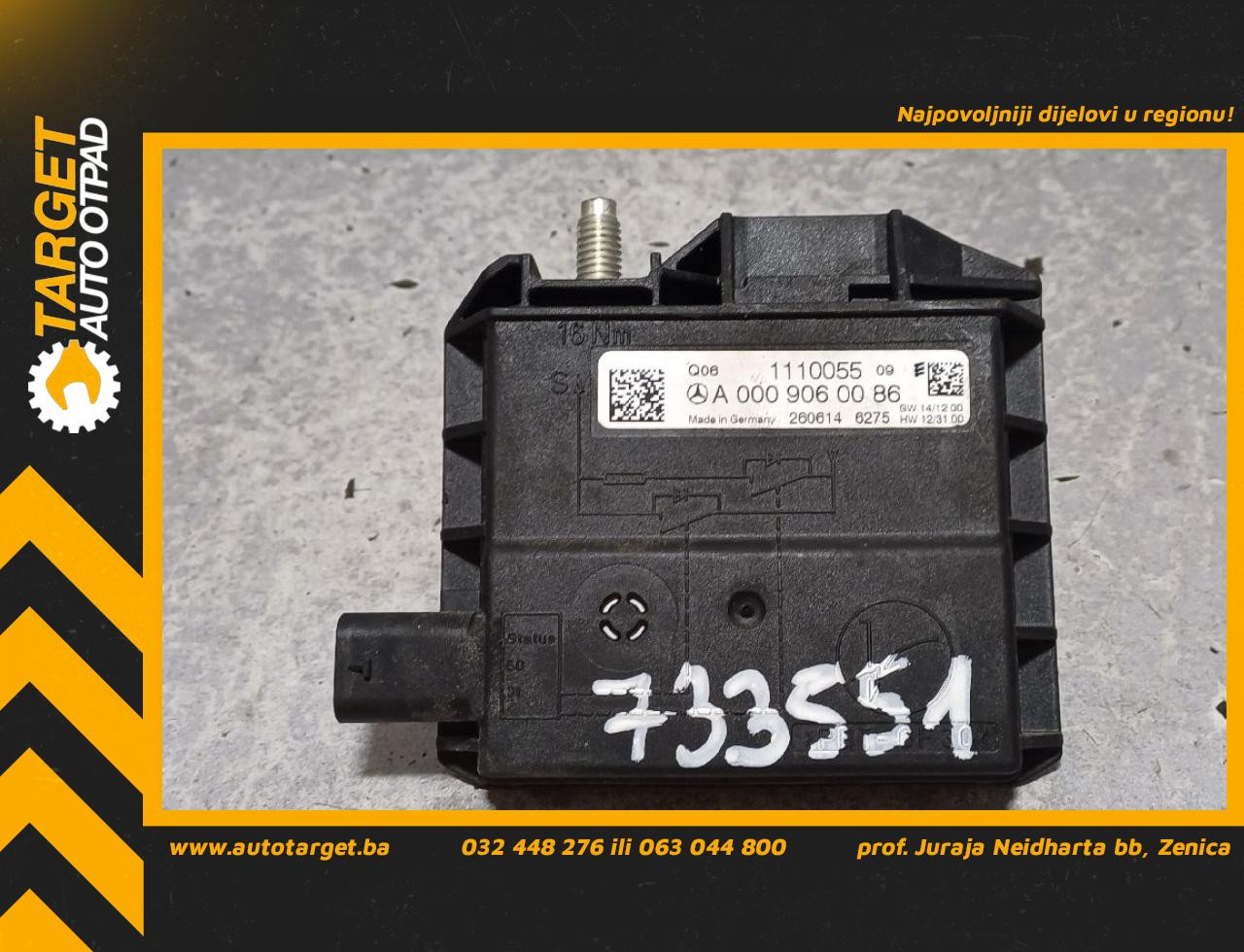 KLEMA MERCEDES C KLASA (W205/S205) > 14-18 A0009060086