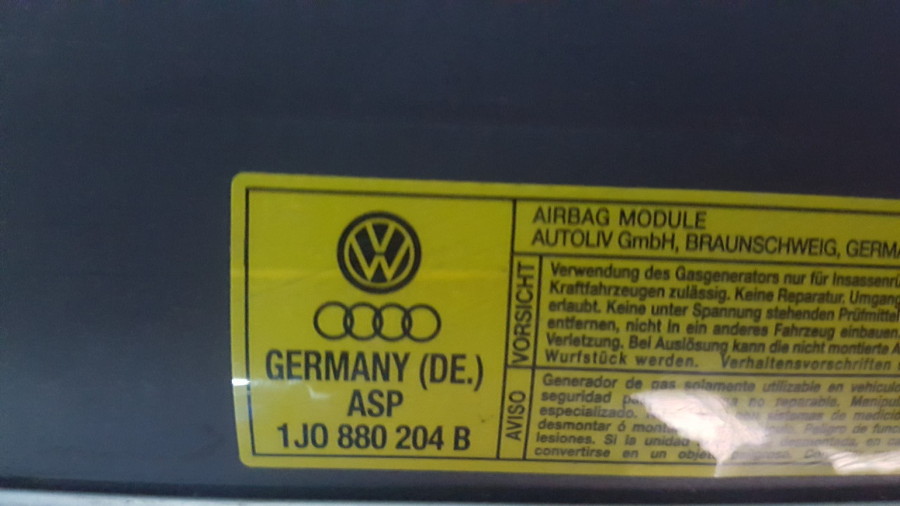 AIRBAG SUVOZACA SKODA OCTAVIA > 00-04 1J0880204B 002BAK