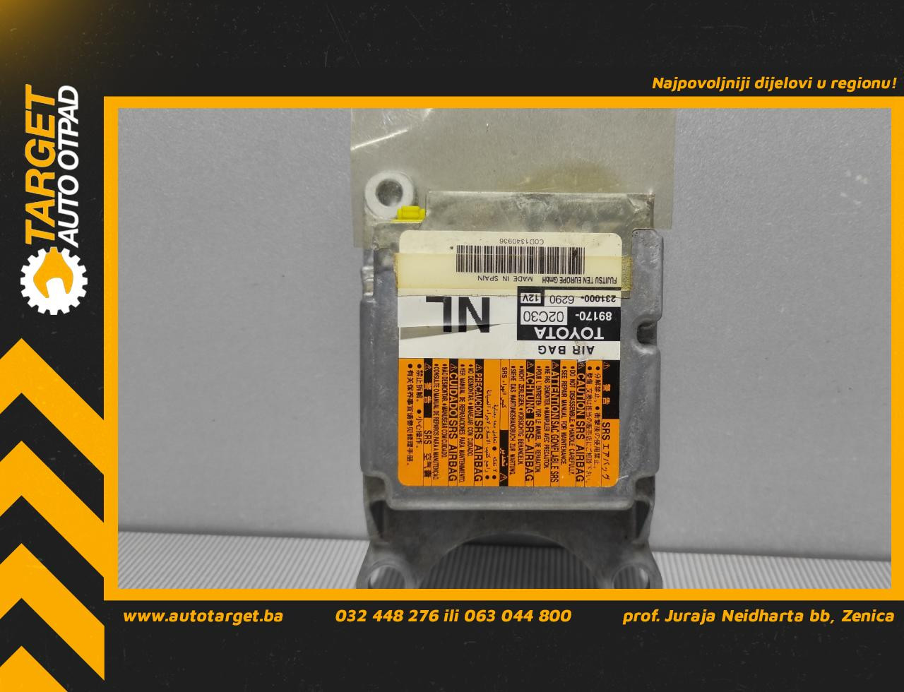 DIJELOVI ELEKTRONIKA AIRBAGA TOYOTA AURIS > 13-15 1.8 8917002C30