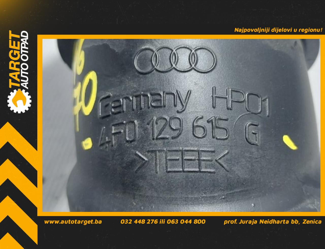 DIJELOVI CRIJEVO AUDI A6 > 04-08 4F0129615G