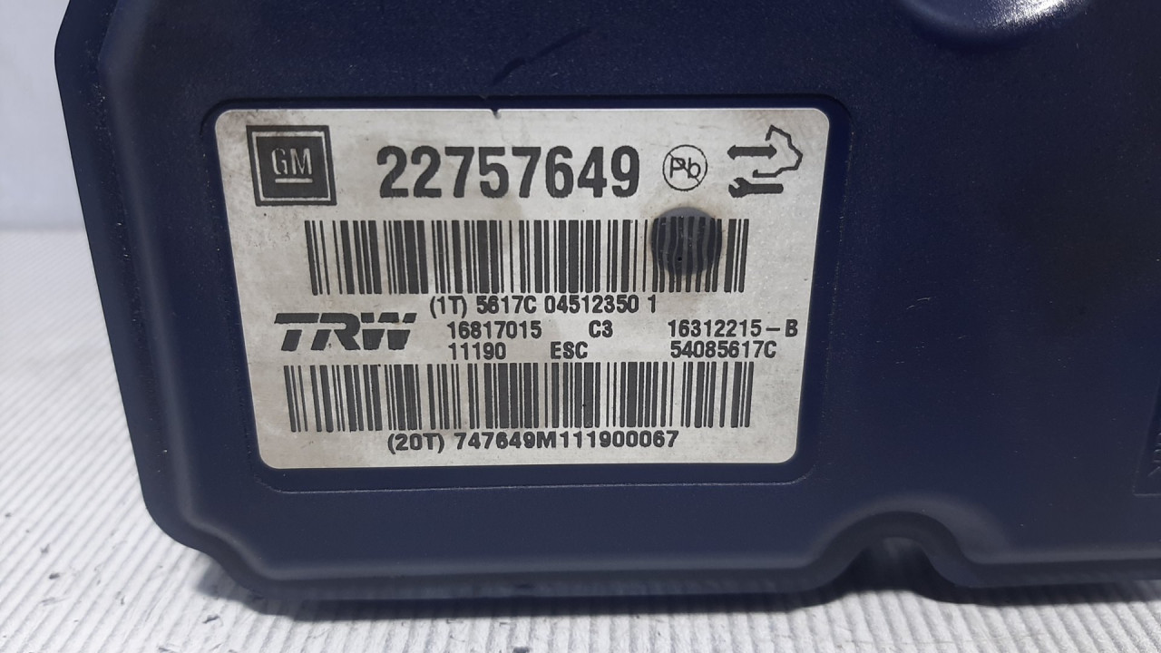 ABS ELEKTRONIKA OPEL INSIGNIA > 09-13 22757649