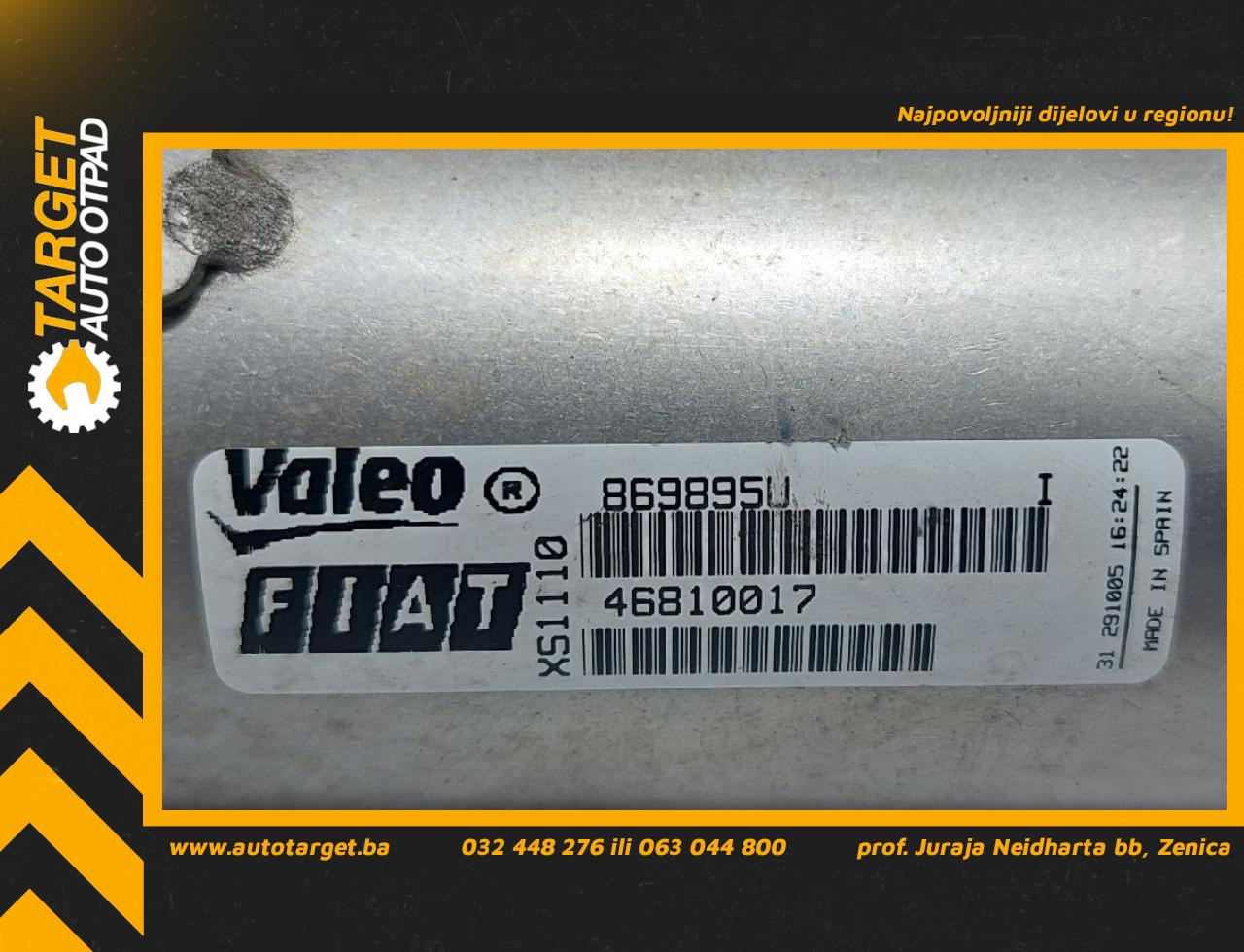 HLADNJAK EGR VENTILA ALFA ROMEO 147 > 05-09 46810017