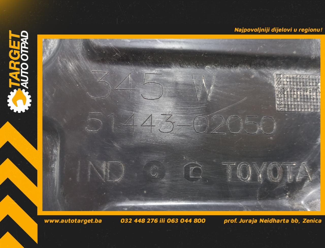 DIJELOVI PODNA ZASTITA TOYOTA AVENSIS > 09-11 2.0 5144302050