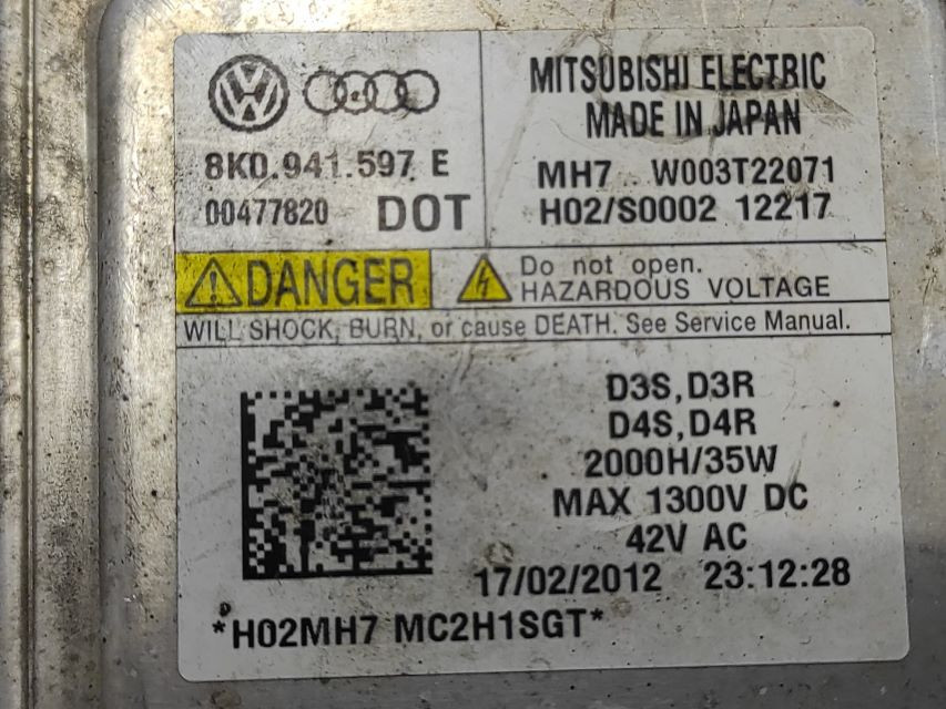 BALAST FARA AUDI A4 (B8) > 12-15 8K0941597E