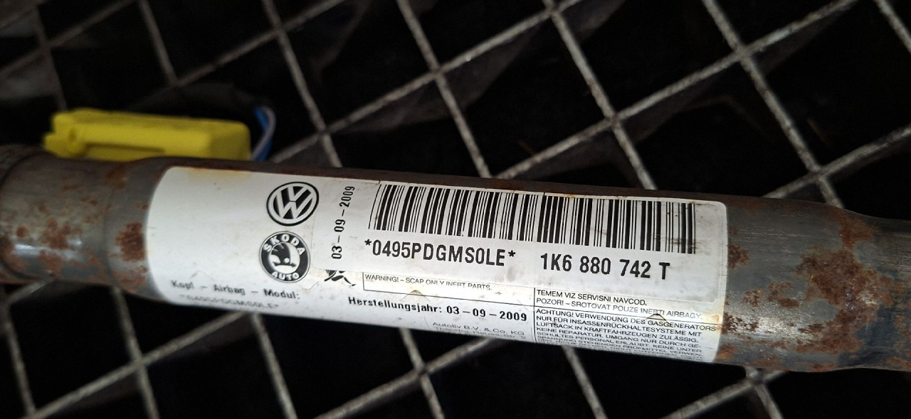 DIJELOVI KROVNI AIRBAG VW GOLF 6 > 08-12 1.6 1K6880742T