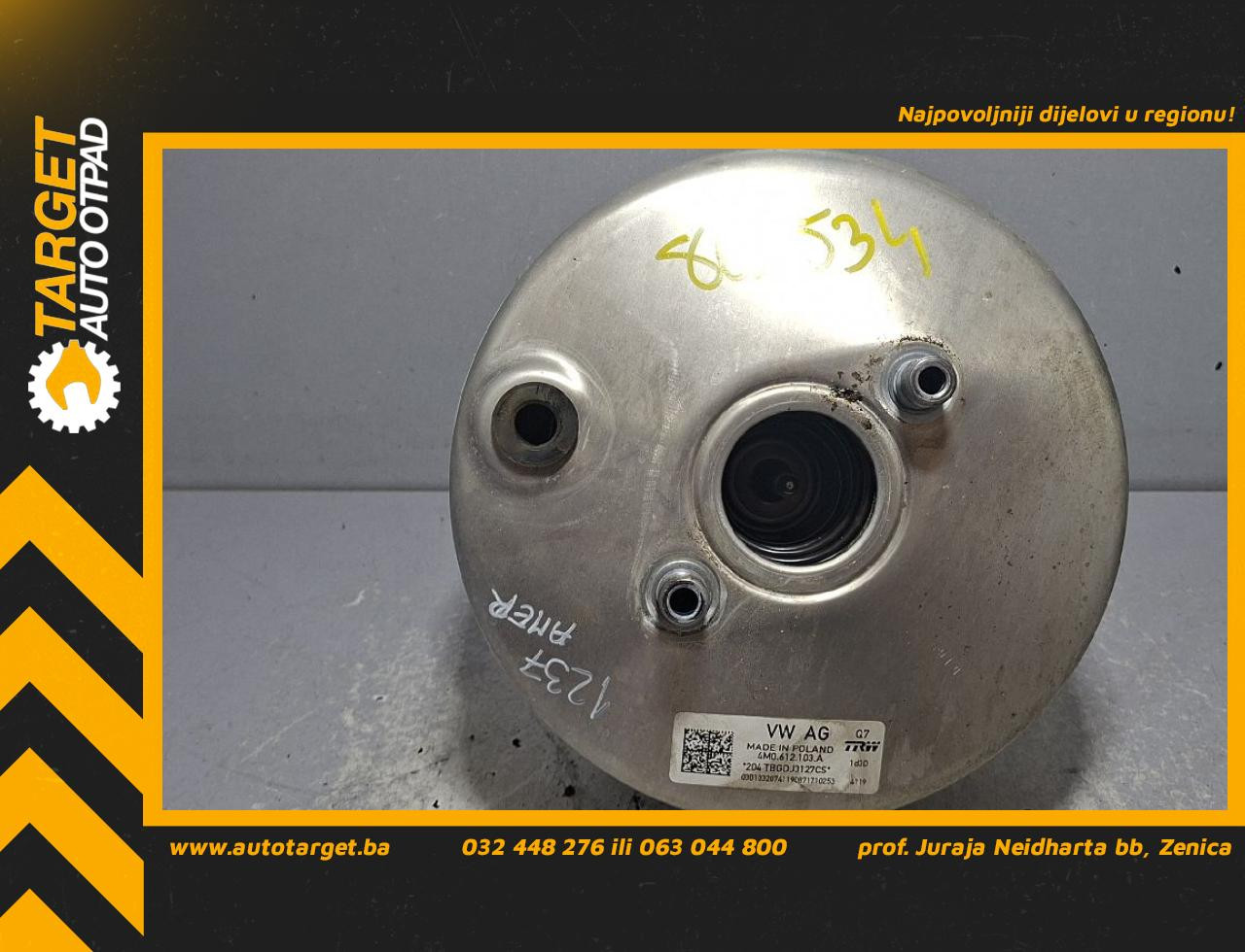 DIJELOVI KOCIONI DOBOS AUDI Q7 (4M) > 15-19 3.0 4M0612103A