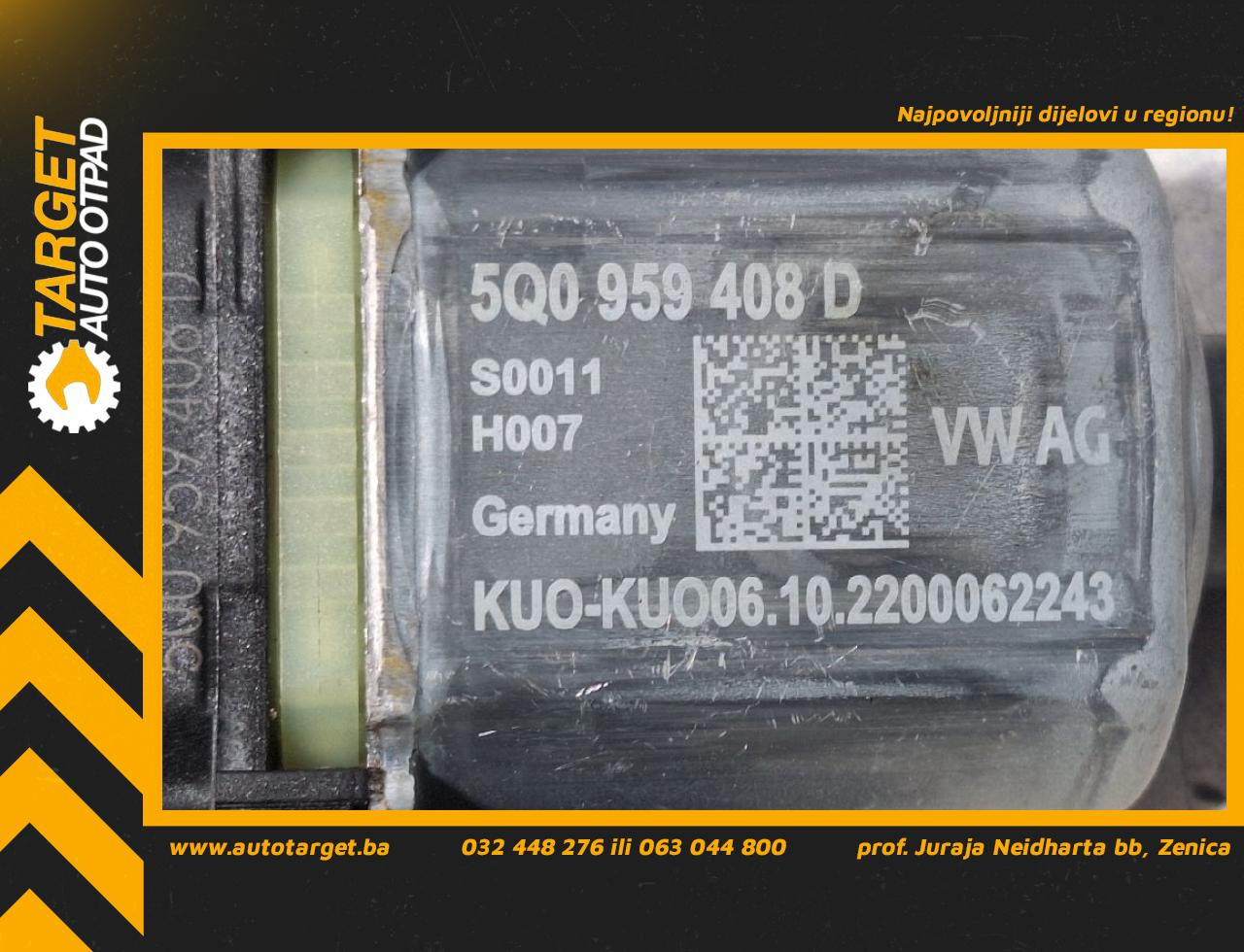 DIJELOVI MOTORIC PODIZACA STAKLA AUDI Q3 > 18- 2.0 5Q0959408D